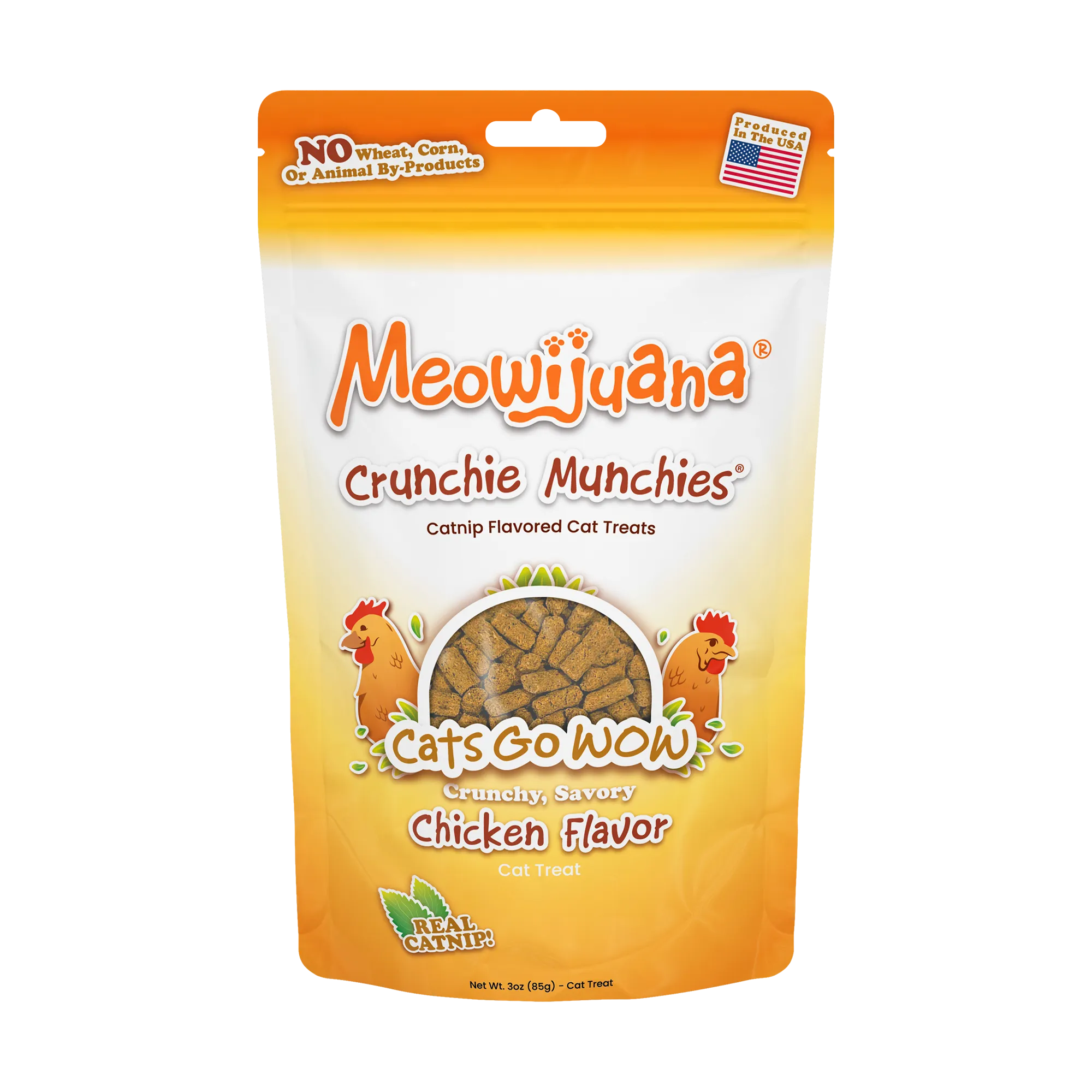 Meowijuana Crunchie Munchie Catnip Treats Chicken