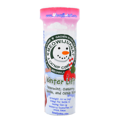 Winter Lift - Peppermint, Cranberry, Silvervine, and Catnip Blend - Meowijuana - A Catnip Company