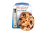 Meowijuana chocolate chip cookie catnip toy packaging with catnip tube displayed.
