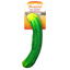 A pickle-shaped cat toy in bright green, packaged with Meowijuana® branding and a tube of premium North American catnip.
