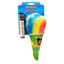 A rainbow-colored snow cone cat toy packaged with a tube of Meowijuana catnip, labeled "Get Chilled."