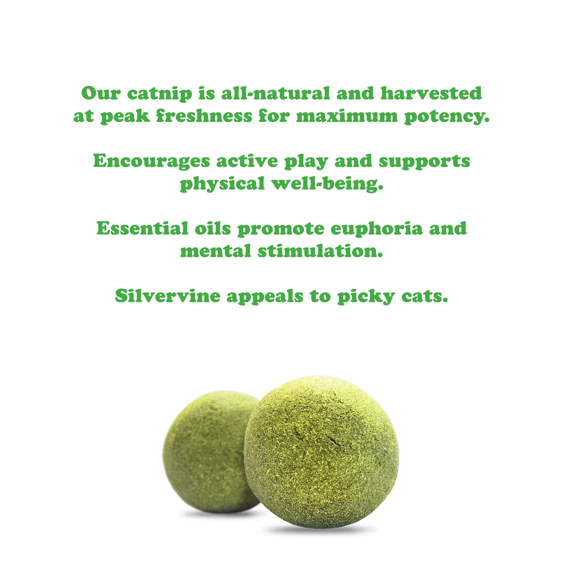 Meowijuana Purple Passion Whack’Ems cat toy balls – 2-pack of silvervine and catnip balls, great for picky cats.