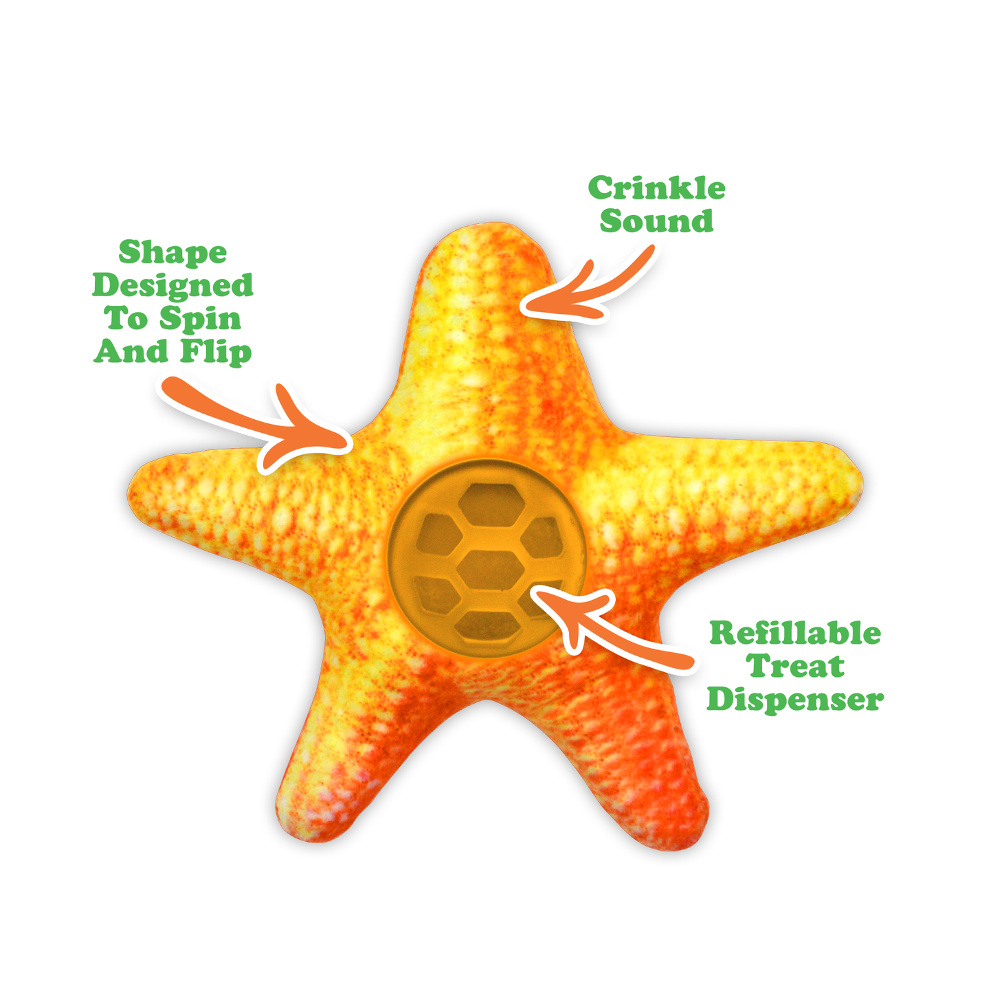 Starfish Treat Dispensing Toy Bundle