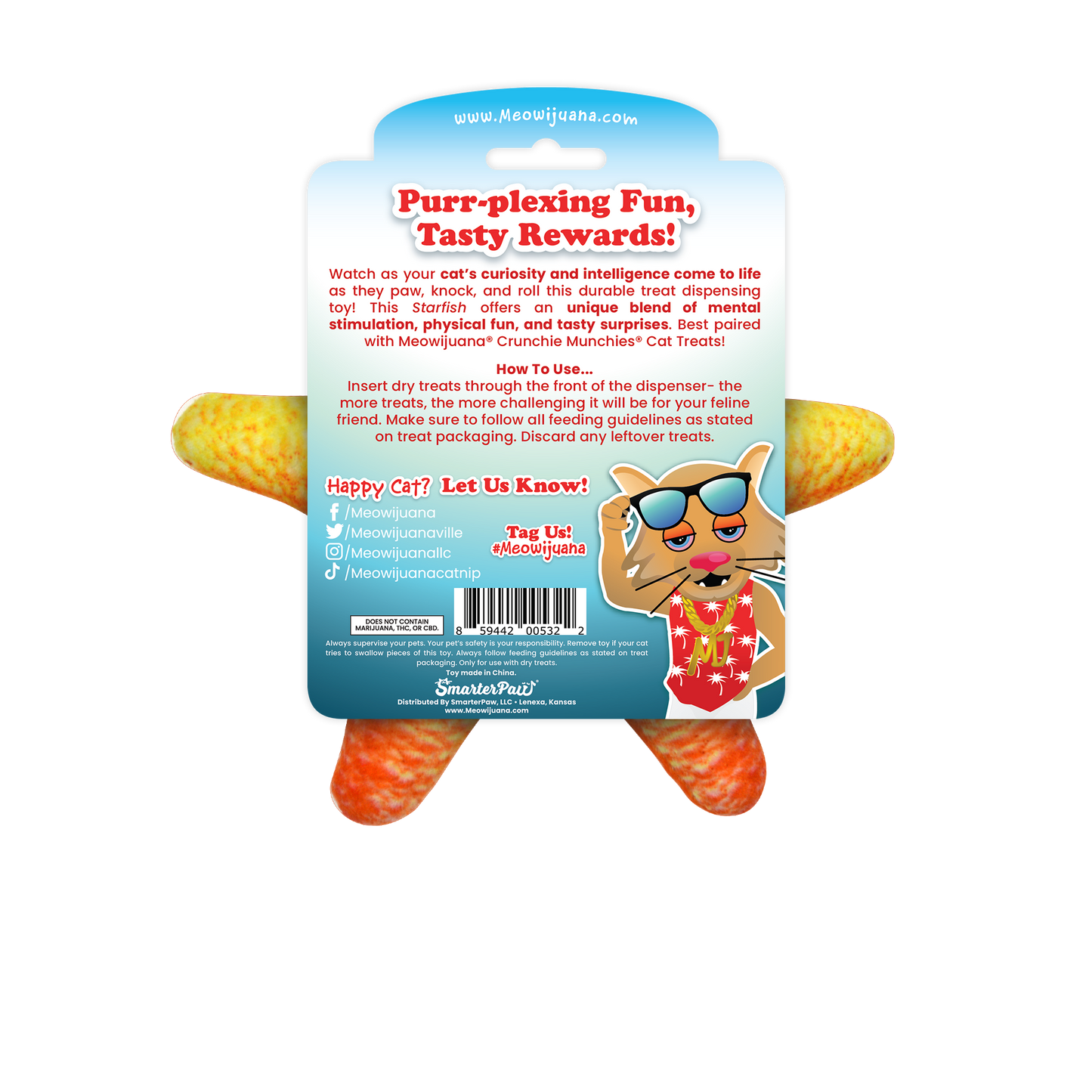 Starfish Treat Dispensing Toy Bundle