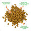 Close-up of Meowijuana Crunchie Munchies showing the crunchy cat treats, made with real catnip, tuna, crab, and shrimp.