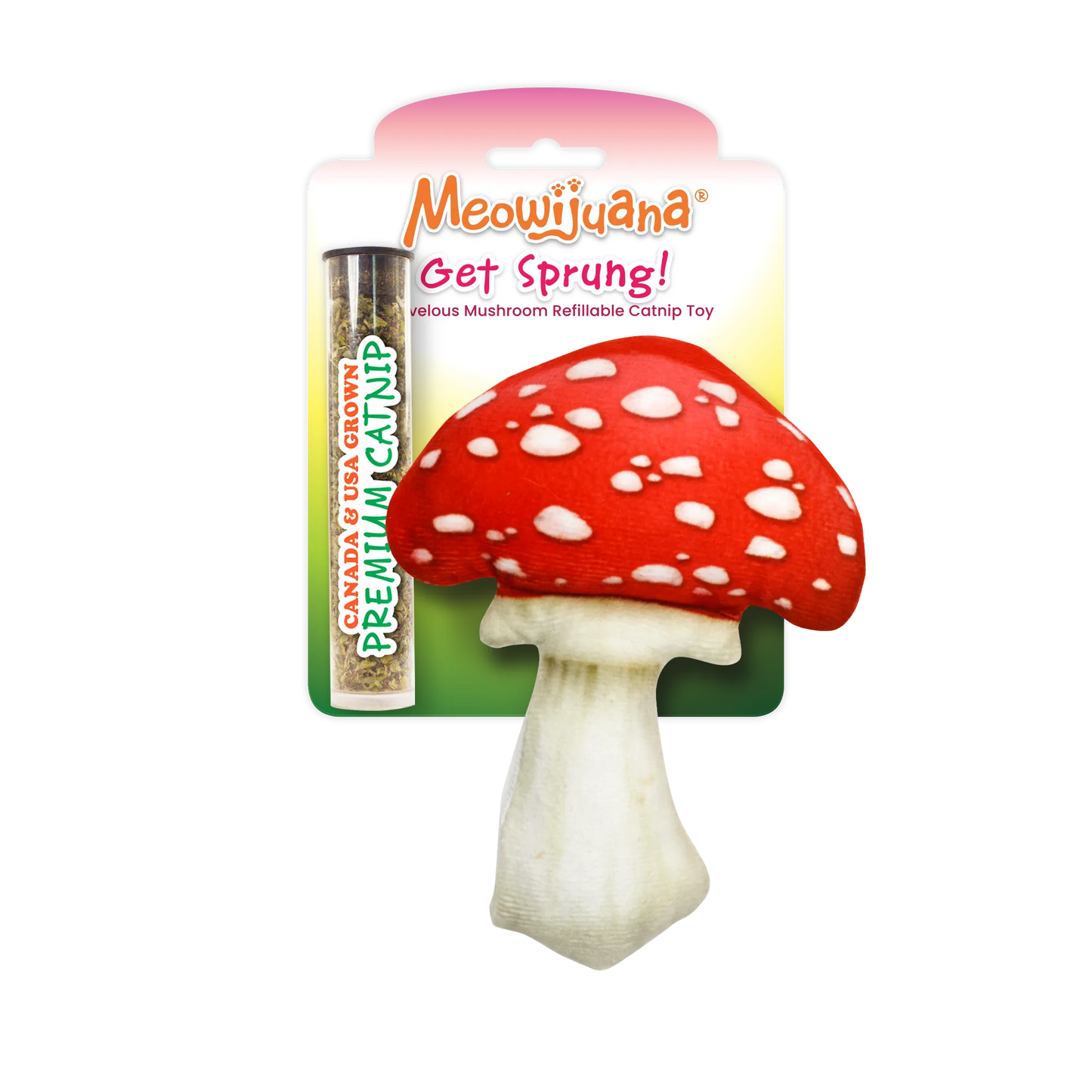 大きな割引 Cat Mushroom Sprung Toy: Play Feline for Fun Refillable テープ・マスキングテープ