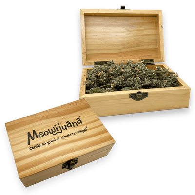 Cigar Box - Grand Daddy Purr Catnip Buds - Meowijuana - A Catnip Company