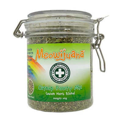 Jar of Catnip Pawty Mix - Meowijuana - A Catnip Company