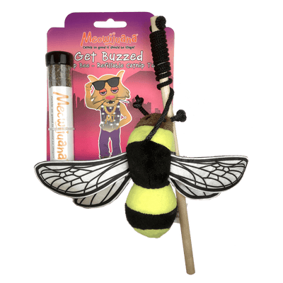 Get Buzzed Refillable Bee - Meowijuana - A Catnip Company