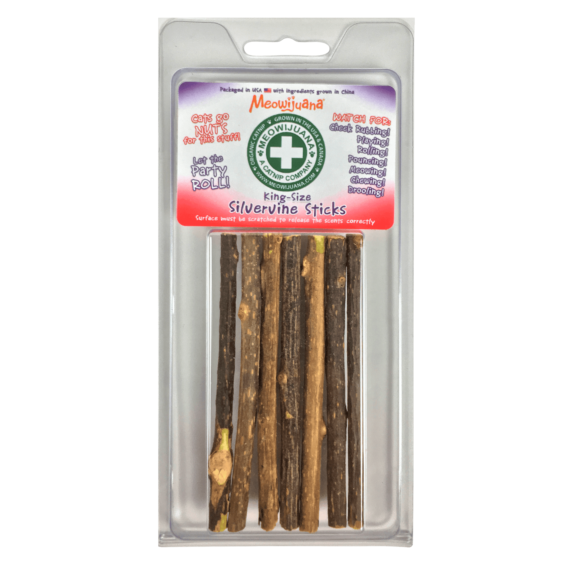 Silvervine Sticks - Meowijuana - A Catnip Company