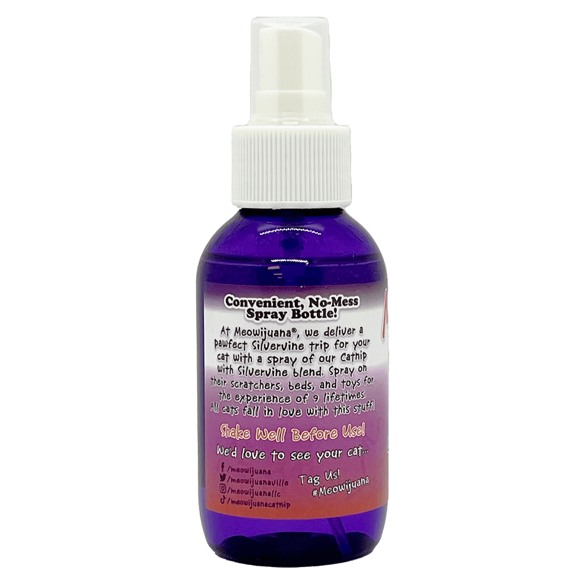 Catnip & Silvervine Spray, 3 oz Bottle - Meowijuana - A Catnip Company