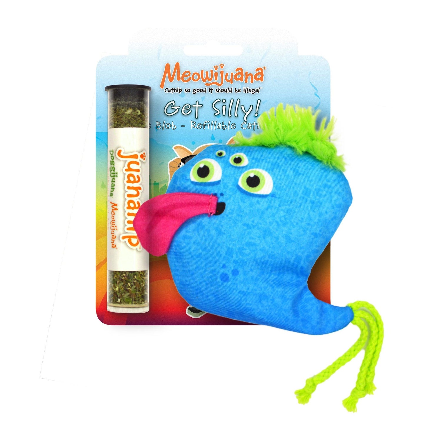 Get Silly Refillable Blue Blob - Meowijuana - A Catnip Company