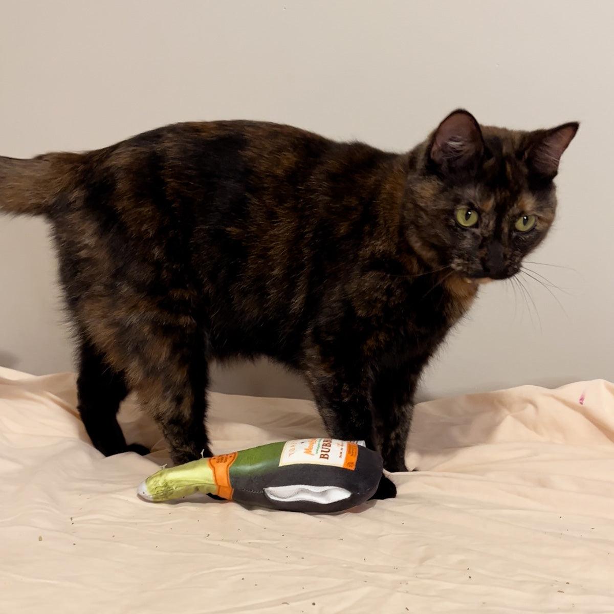 Get Toasted Refillable Champagne Bottle - Meowijuana - A Catnip Company