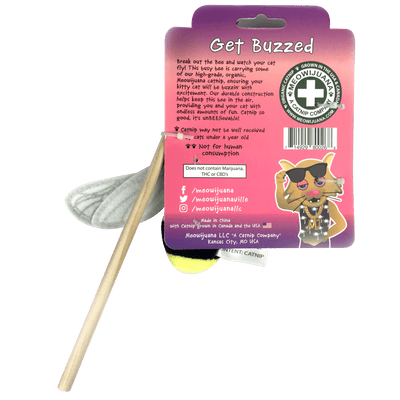 Get Buzzed Refillable Bee - Meowijuana - A Catnip Company