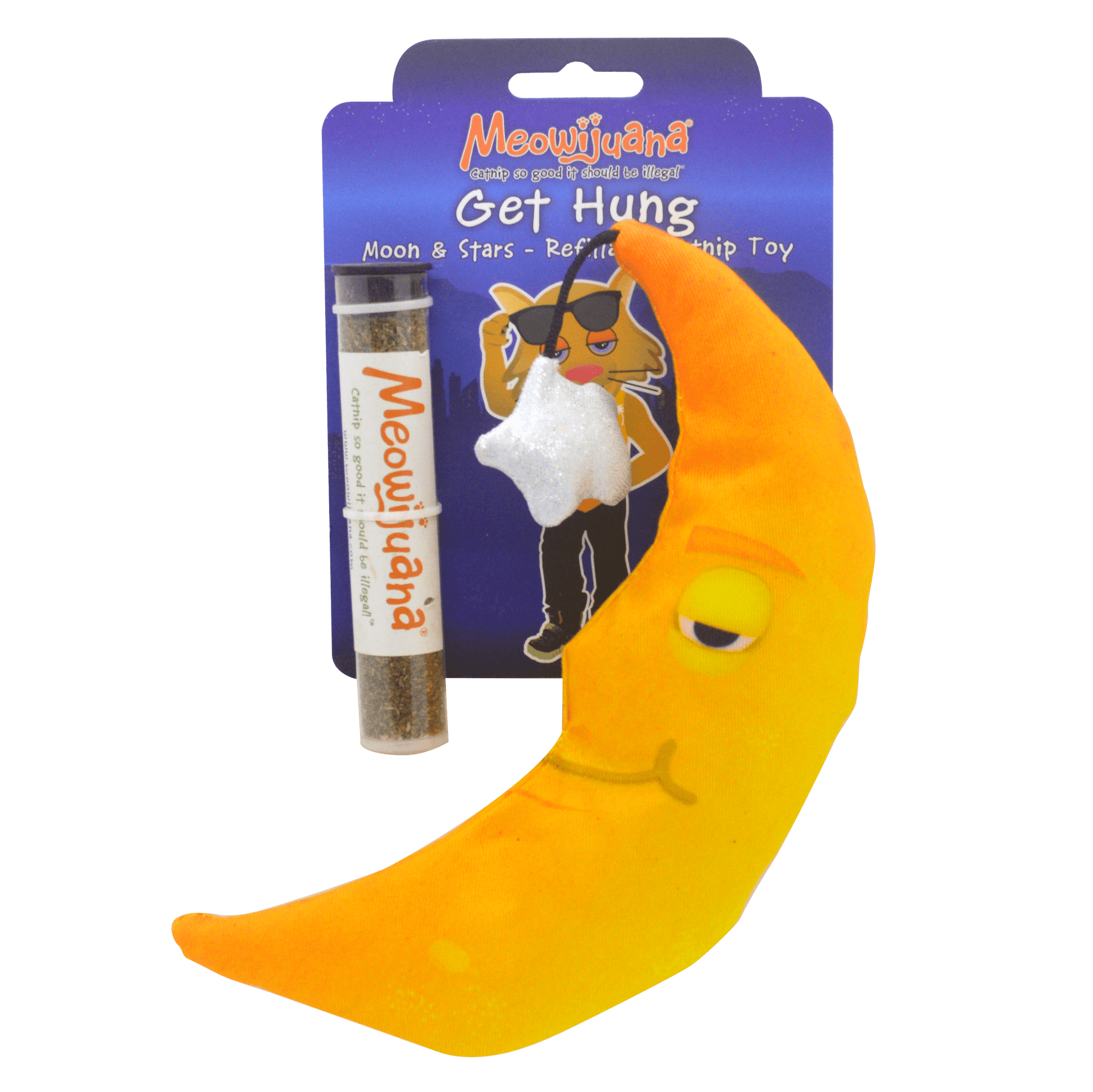 Get Hung Refillable Moon and Stars - Meowijuana - A Catnip Company