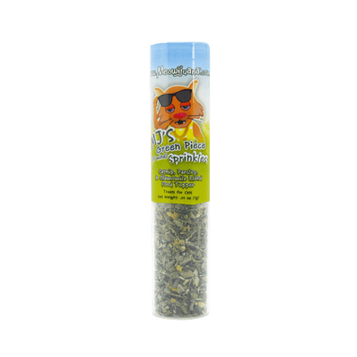 MJ's Green Piece (Of Mind) Sprinkles Catnip Food Topper - Meowijuana - A Catnip Company