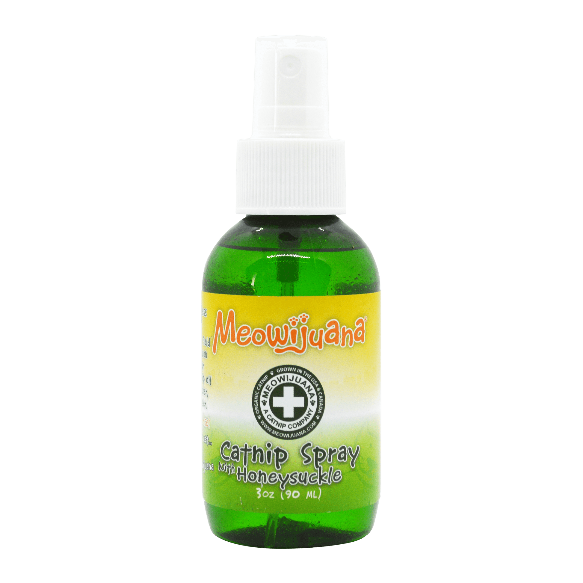 Catnip & Honeysuckle Spray, 3 oz Bottle - Meowijuana - A Catnip Company