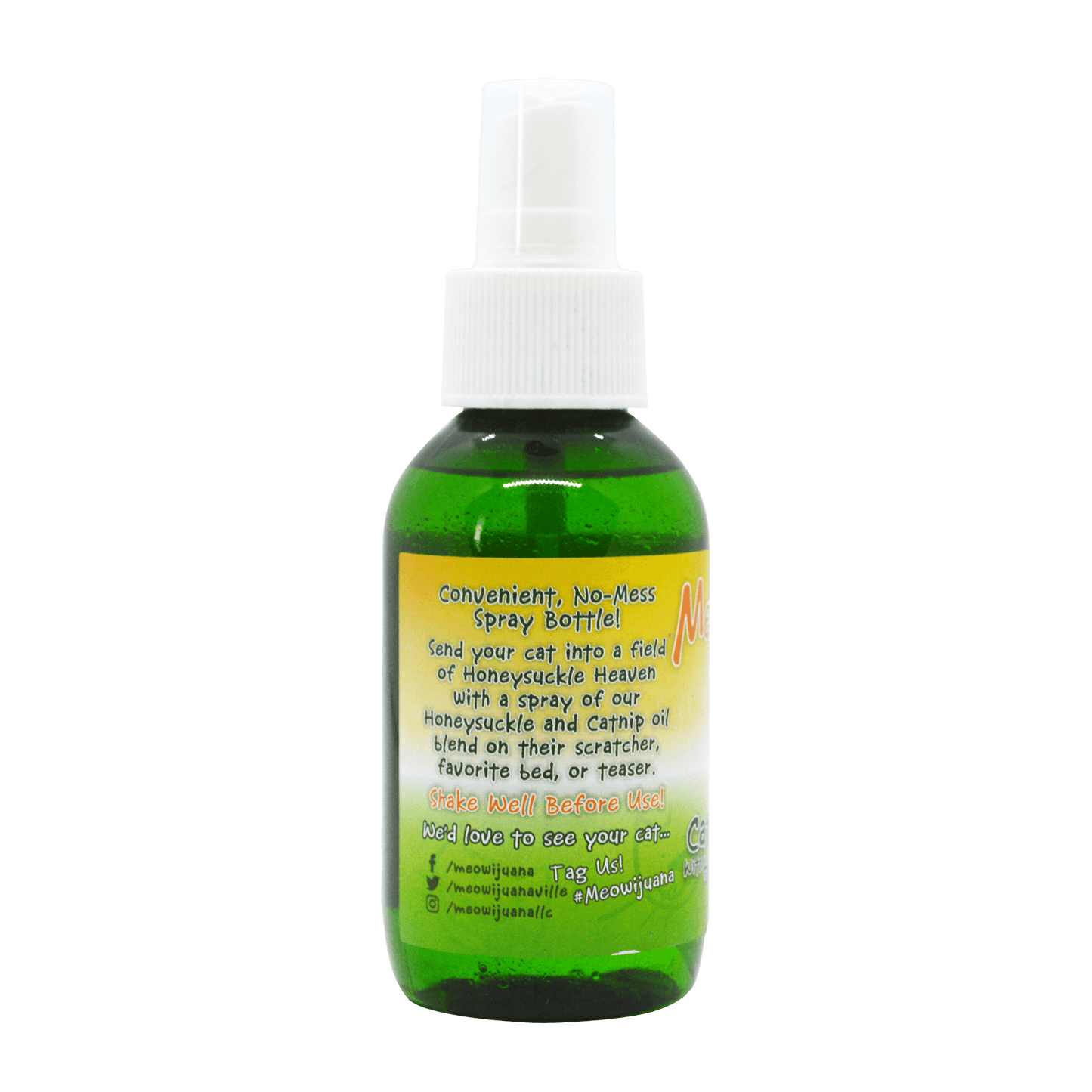 Catnip & Honeysuckle Spray, 3 oz Bottle - Meowijuana - A Catnip Company