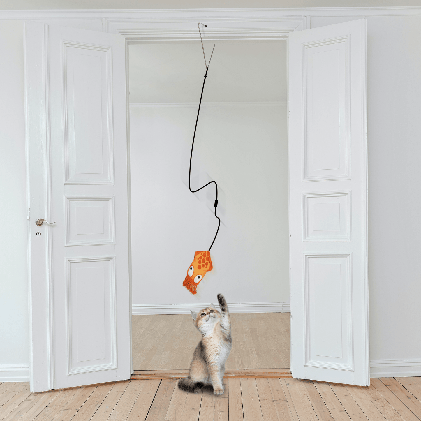 Jump 'n' Jamb - Deep Sea Squid - Refillable Catnip Swinging Toy