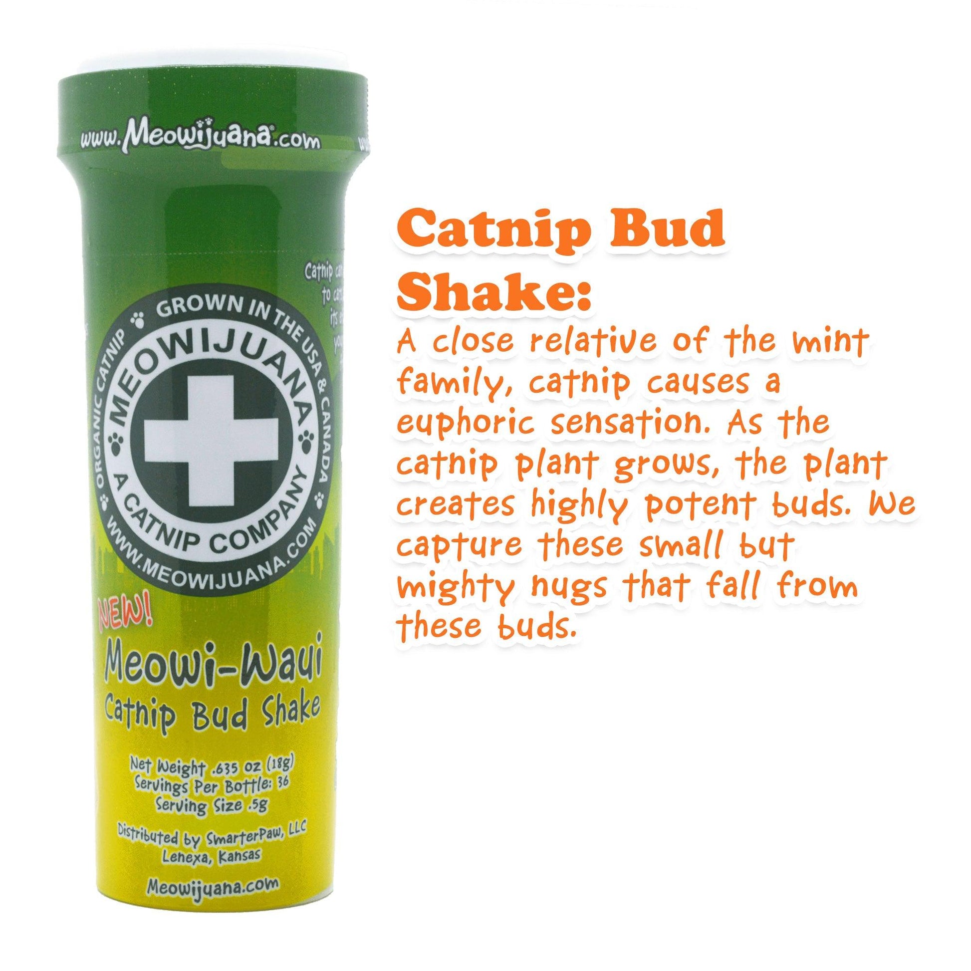 Meowi-Waui - Ground Catnip & Catnip Buds - Meowijuana - A Catnip Company