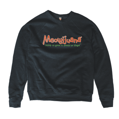 Meowijuana Logo Crew Sweatshirt - Meowijuana - A Catnip Company