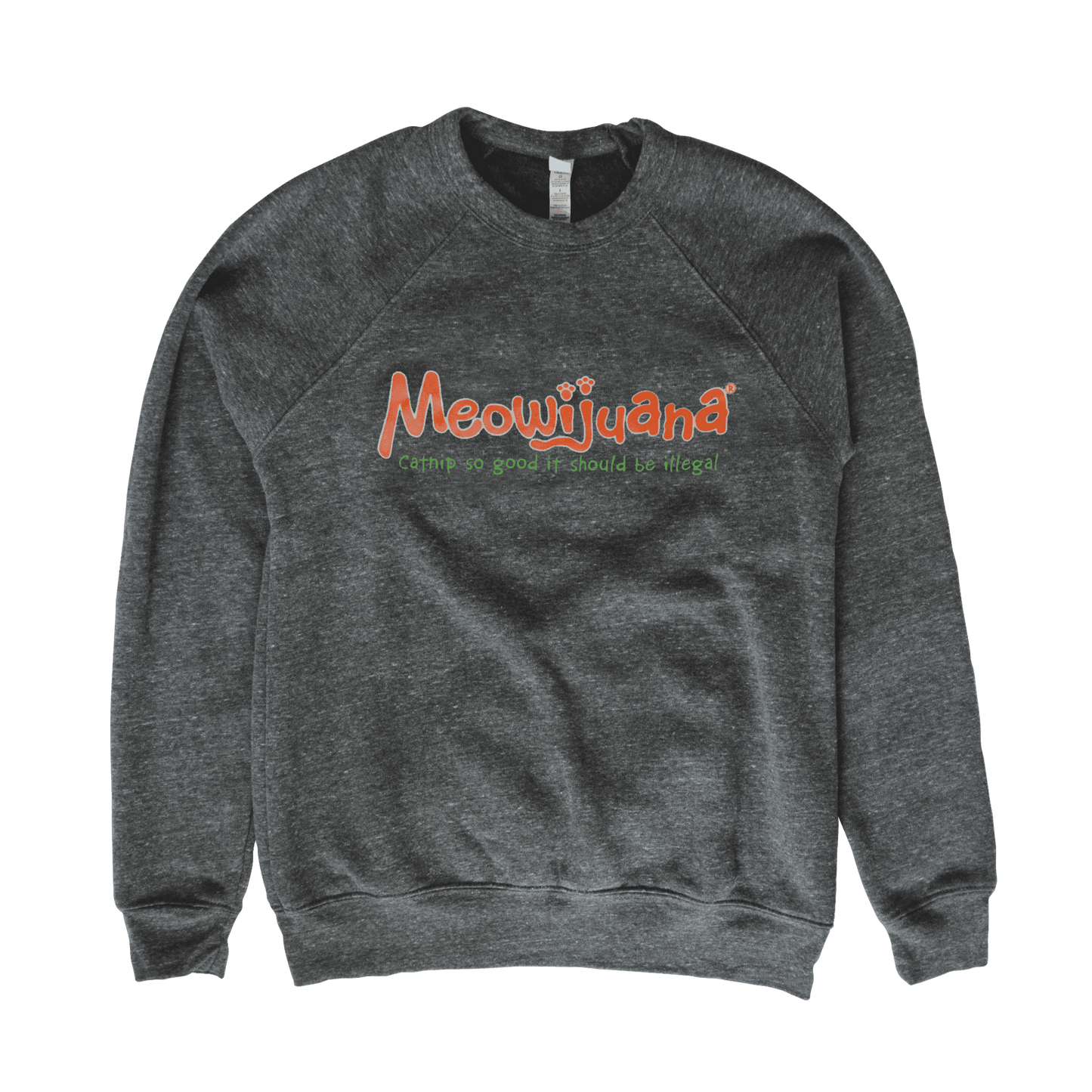 Meowijuana Logo Crew Sweatshirt - Meowijuana - A Catnip Company