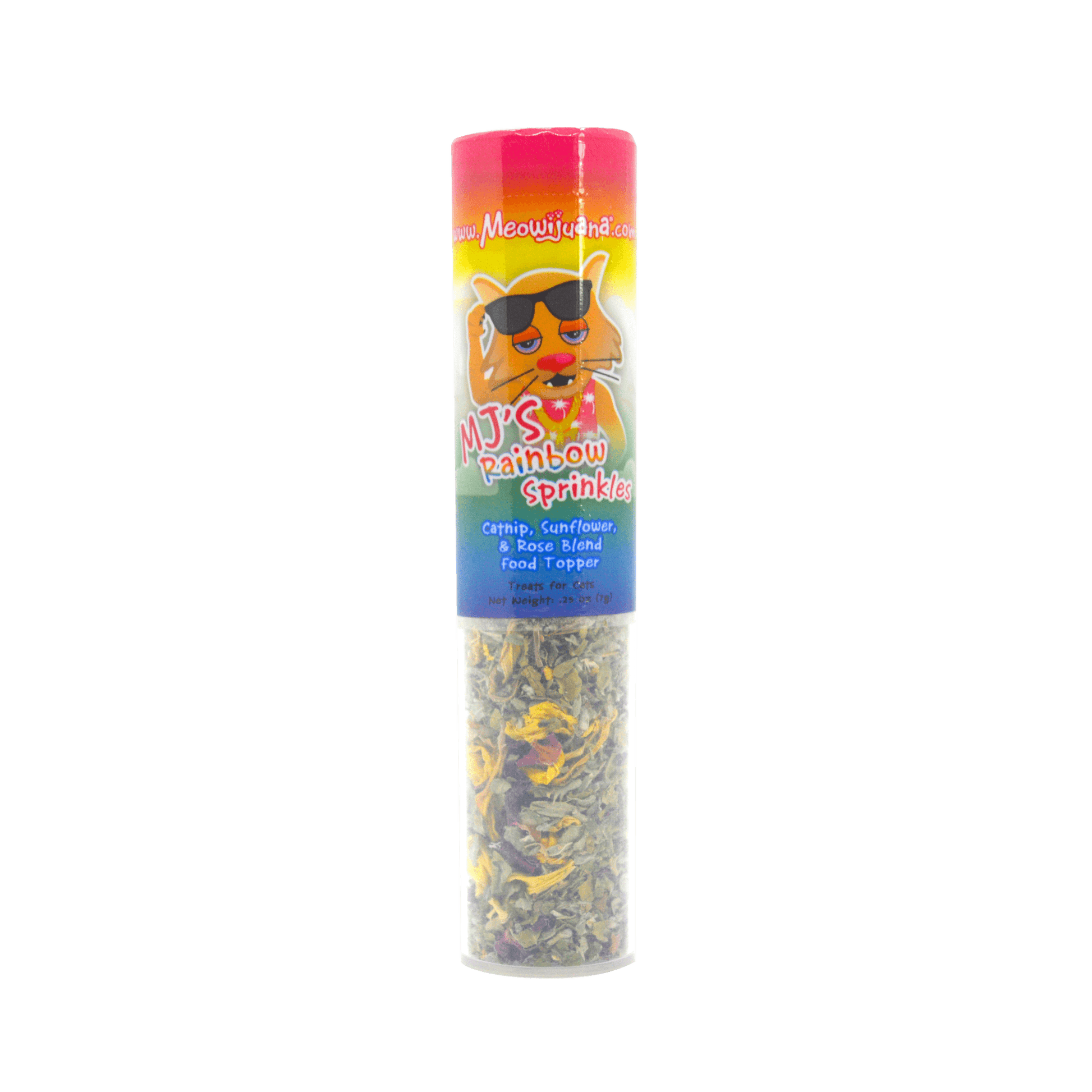 MJ's Rainbow Sprinkles Catnip Food Topper - Meowijuana - A Catnip Company