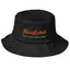 Old School Bucket Hat - Orange Logo - Meowijuana - A Catnip Company